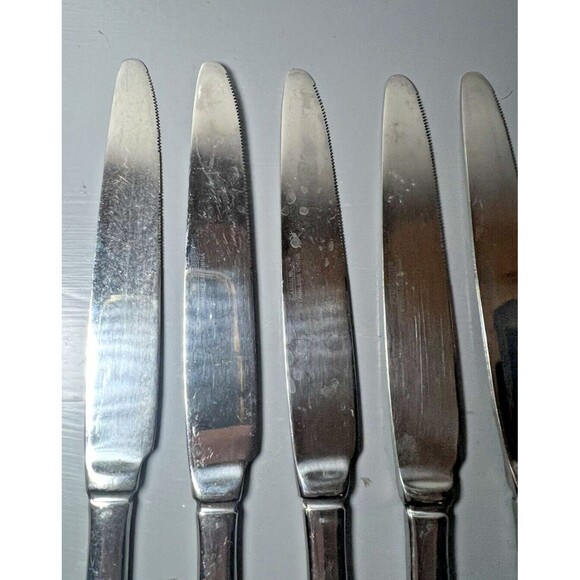 Cambridge Stainless Steel China Flatware Lot of 6 Butter‎ Cutters Heavy - Picture 6 of 16